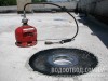 Монтаж кровельной воронки HL64.1H